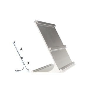 Picture of Double Aluminium Desk Name Bar -Size: 25cm x 9cm