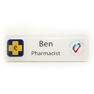 Picture of Non Framed - Name Badge Style 4A NF
