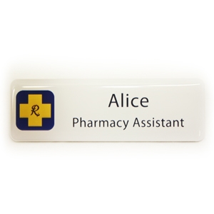 Picture of Non Framed - Name Badge Style 4B NF