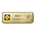 Picture of Name Badge Style 5A - Brushed Gold
